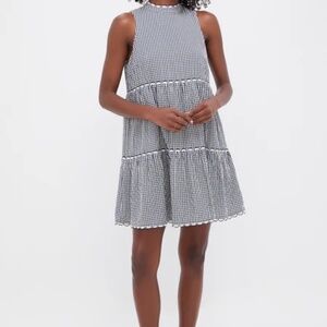 Tuckernuck Pomander Place Navy Gingham Morgan Dress